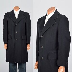 Mongolian Cashmere Mink Trench Coat Mens Black Rothschild’s Crown Mark